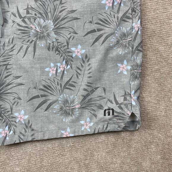 Travis Mathew Boardshorts Gray Floral Print Shorts Men’s Size Large - Picture 2 of 14
